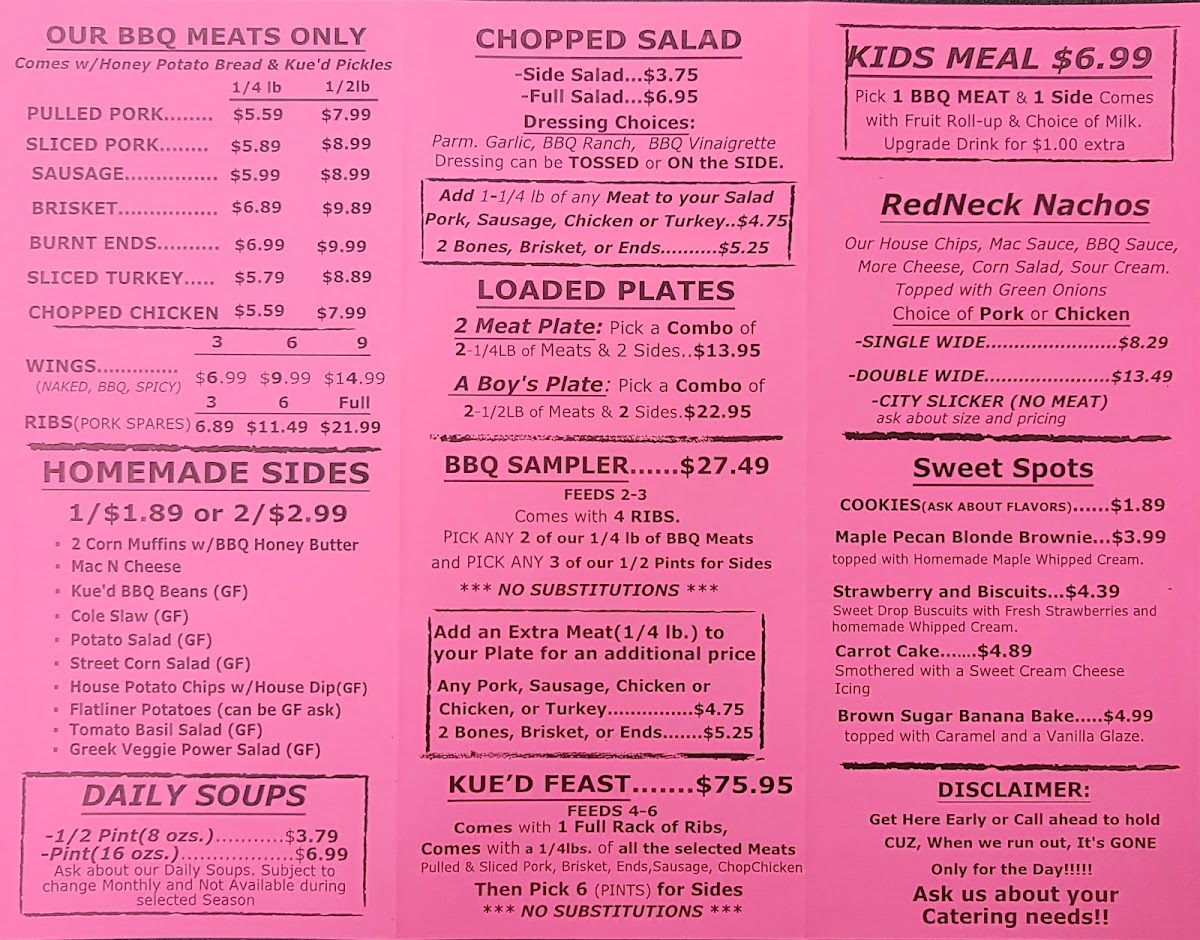 Menu - Kue'd Smokehouse photo 2